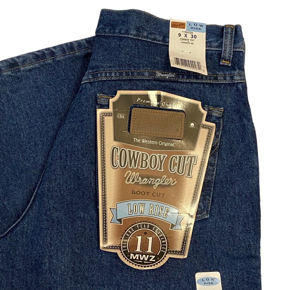 WRANGLER Vintage Y2K Jeans Cowboy Cut Bootcut Low Rise 9x30 Made in USA